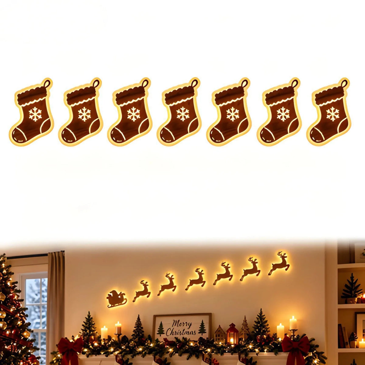 JollyRide™ Wall Décor 🎅🦌 — Bring Santa’s Sleigh to Life