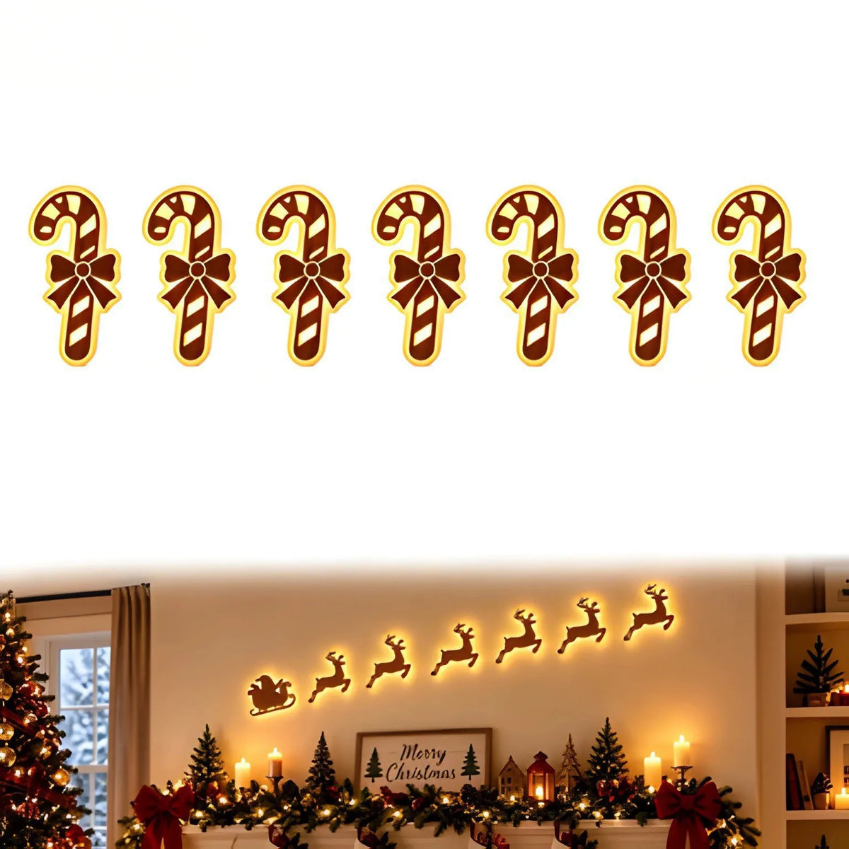 JollyRide™ Wall Décor 🎅🦌 — Bring Santa’s Sleigh to Life