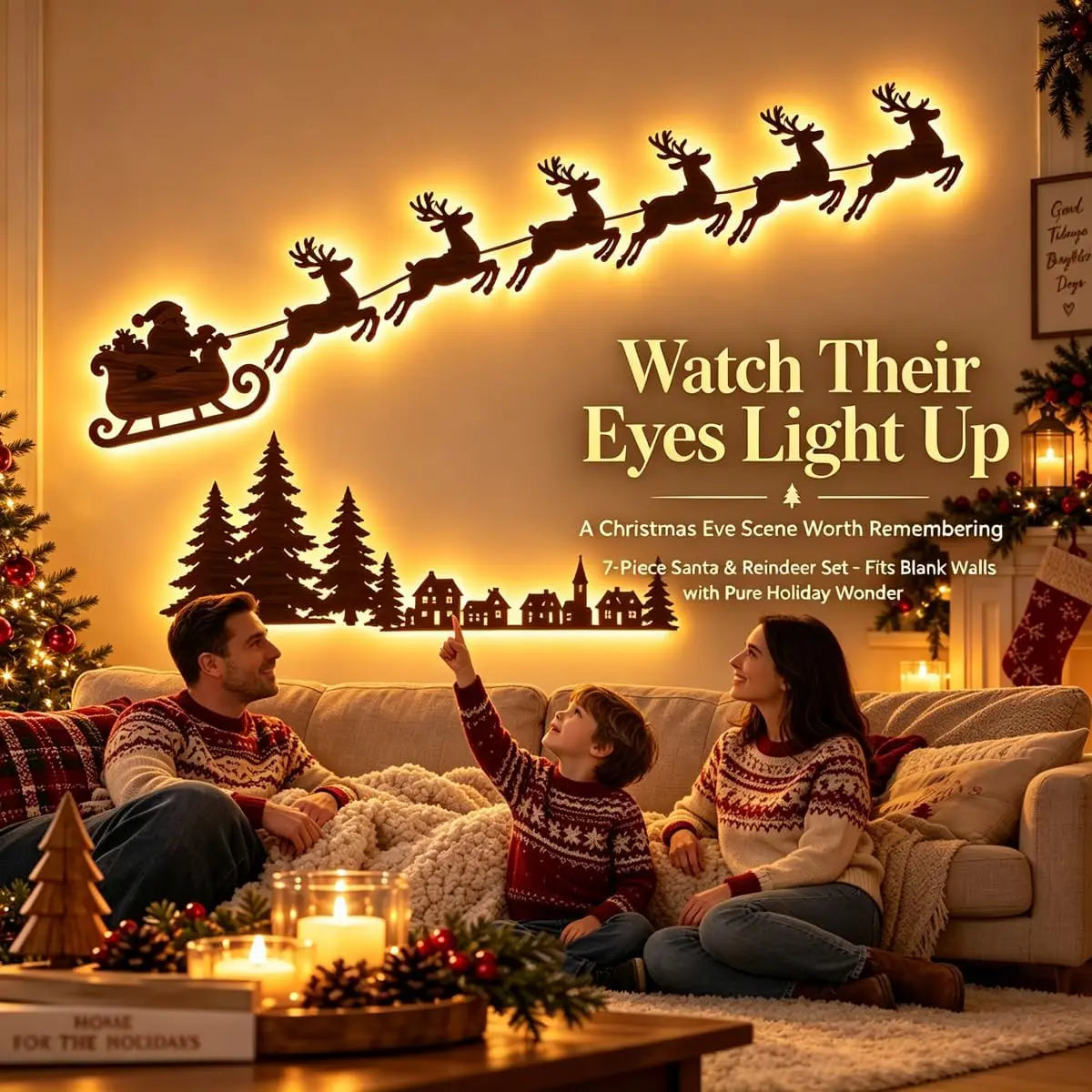 JollyRide™ Wall Décor 🎅🦌 — Bring Santa’s Sleigh to Life