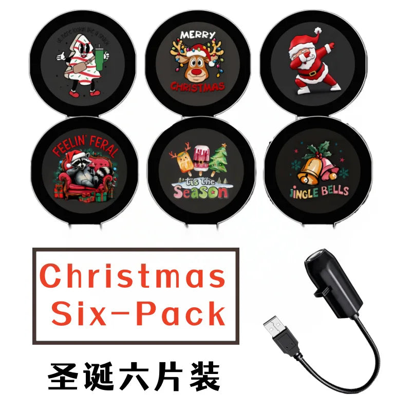 2026 New Christmas USB Projector Light,Plug And Play Indoor Holiday Projection Lamp For Wall And Ceiling with 6 Festive Scenes