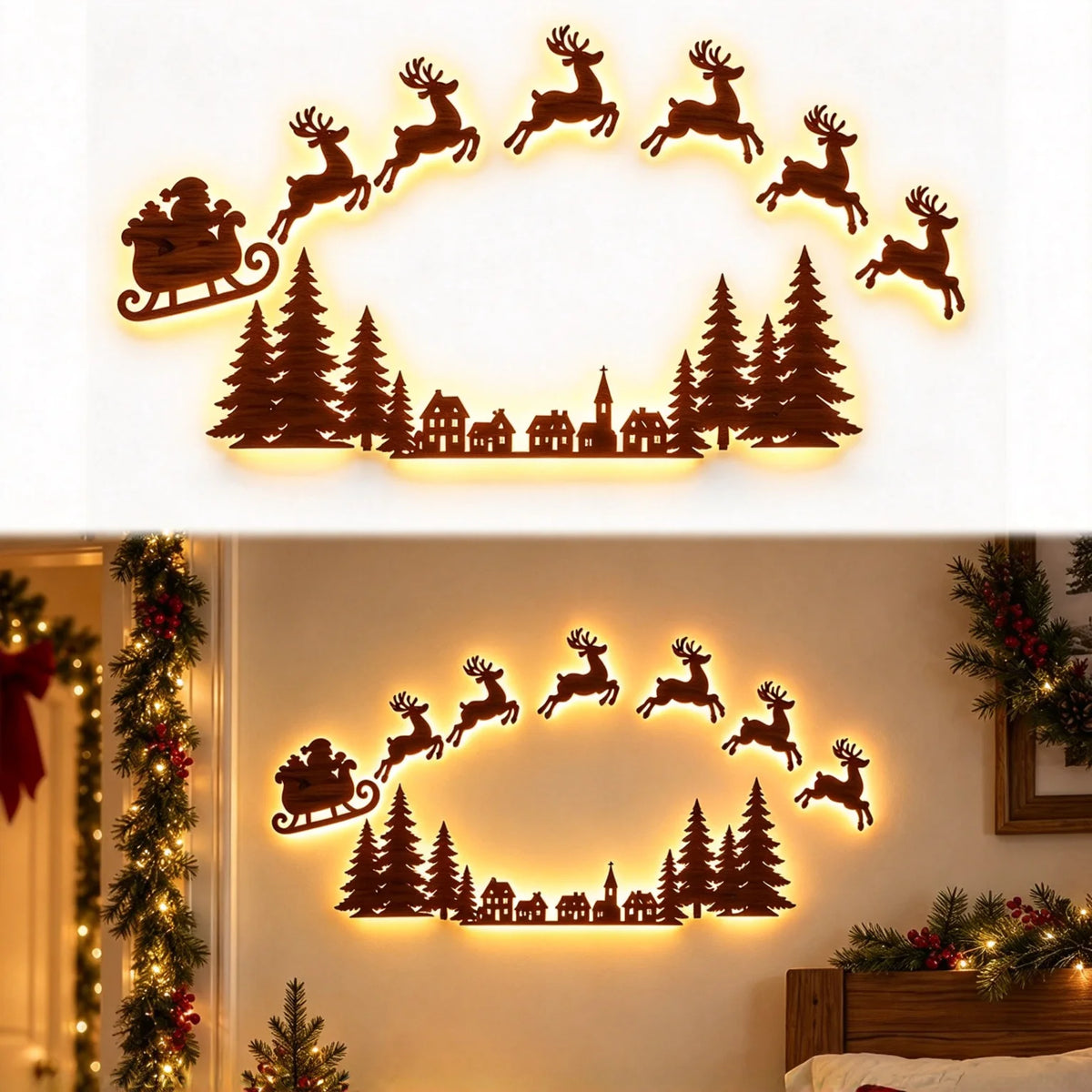 JollyRide™ Wall Décor 🎅🦌 — Bring Santa’s Sleigh to Life