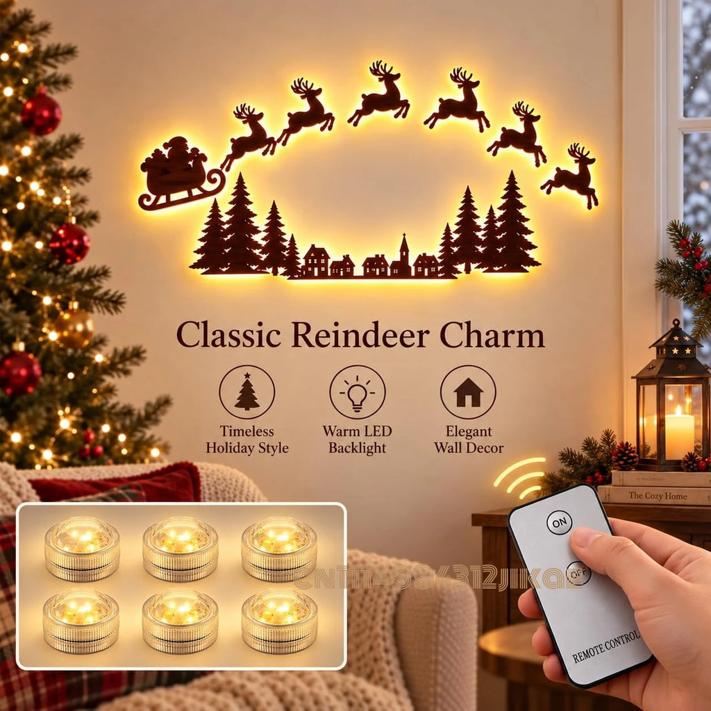 JollyRide™ Wall Décor 🎅🦌 — Bring Santa’s Sleigh to Life