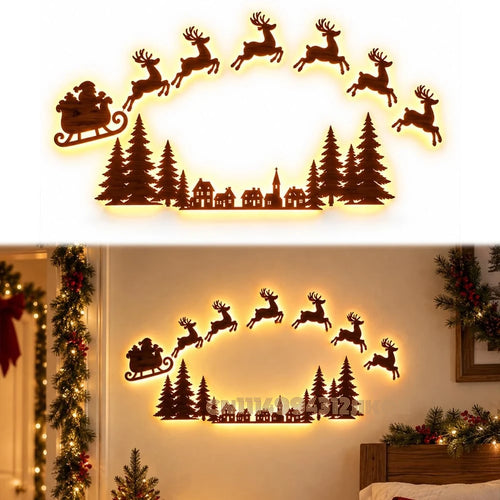 JollyRide™ Wall Décor 🎅🦌 — Bring Santa’s Sleigh to Life